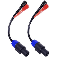 CESS-089 Speakon Plug to Female Banana Jack Speaker Cable, Accept Banana Plug, S