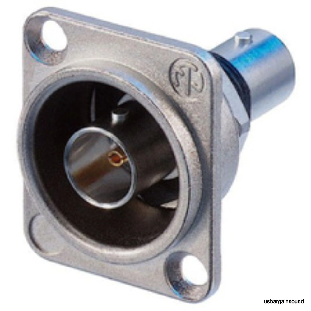Neutrik NBB75DFI Panel D-Mount BNC to BNC Barrel Isolated