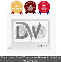 Transparent Small Transparent Bluetooth Speaker White Small
