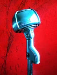 Vintage RARE 1940’s Shure 730B Crystal microphone w Astatic stand Billie Holiday