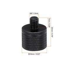 3 PCS Mic Stand Adapter 1/4 Female To M6 Male Thread Screw Aluminum Alloy