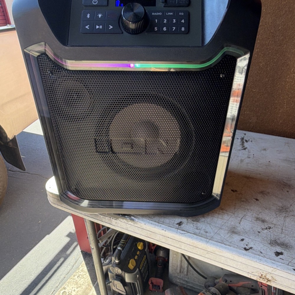 ION Pathfinder 280 Bluetooth Portable PA Speaker w/ Wheels & Handle Black/Red