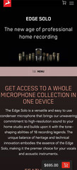 Antelope Audio EDGE SOLO Modeling Microphone Cardioid Condenser Studio Mic