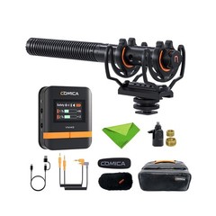 COMICA VM40 Wireless Shotgun Microphone,2.4G Super Cardioid Polar Pattern,48k…