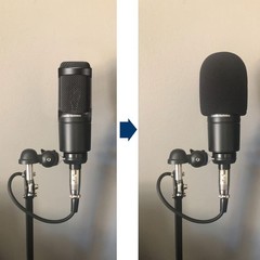 Microphone Covers Foam 1-Pack, High Density Mic Windshield Pop for Large