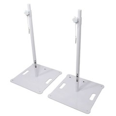 ProX X- POLARIS WH X2 Set/2 Polaris Speaker stand in White with Carry Bags