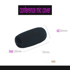 20 -50pc Microphone Windscreen Sponge Cover Headset Mic Foam Cover Cap Gooseneck