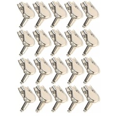20/40pc For Pancake 1/4″ 6.35mm Right Angle 90 Degree Mono Male Jack Plugs HOT