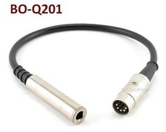 1ft 1/4″ Stereo Female to Din-5 Male BO, Naim, Quad Audio Adapter Cable