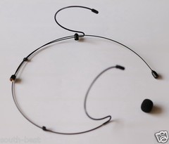 Dual ear Wearing Headset Face Microphone For Audio-Technica Hirose 4P Detachable