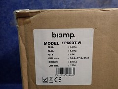 Biamp P60DT-W 6.5″ Two Way Pendant Loud Speaker, White (K1)
