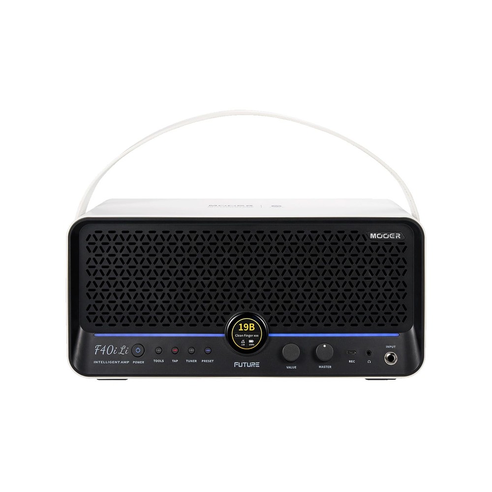 MOOER F40i Li Smart Guitar Amp 40W Touching Screen, Audio Separator, White