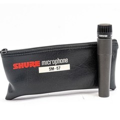 Shure SM57 Cardioid Dynamic Instrument Microphone SM-57 Mic Stage Studio w/ Bag