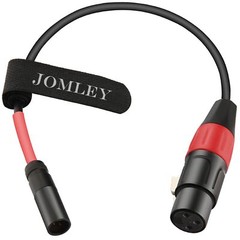 JOMLEY Mini XLR to XLR Cable, Audio Cable for Blackmagic Camera Video Assist 4K
