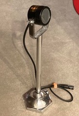 Custom One Of A Kind Dynamic 19 Inch TALL Microphone On Stand…WORKS…PLZ READ