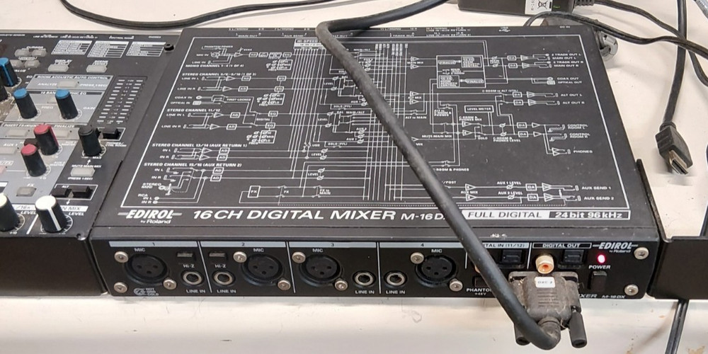 Edirol By Roland 16Ch Digital Mixer M-16DX 24bit 96kHz Powers On