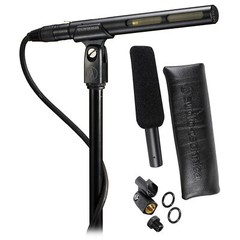 Audio Technica AT875R Short Shotgun Condenser Microphone + Studio Headphones