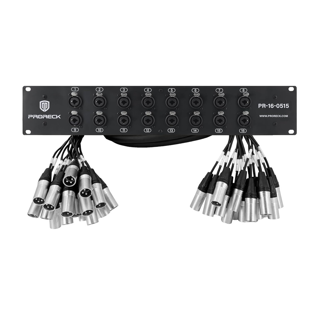 Rack Mount TRS XLR Combo Splitter Snake Cable, Suitable for Live, Recording, Sta