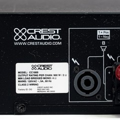 Crest Audio CC 1800 2 Channel Power Amplifier (2RU)