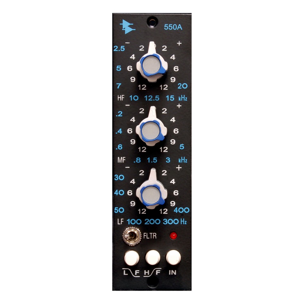 API 550a 500 Series Equalizer: Discrete, classic three-band EQ