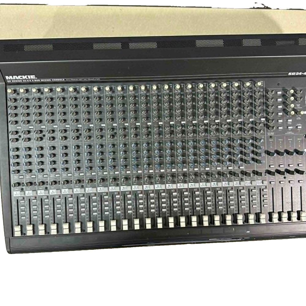 Mackie SR24.4 VLZ Pro 24 Channel Mixing Console Vintage Analog Tested 51126