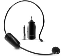 Micrófono inalámbrico UHF con alcance 160ft para voz y karaoke. Nuevo