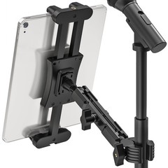 iPad Mic Stand Mount, 360° Rotation Tablet Holder for Microphone Music Stand…