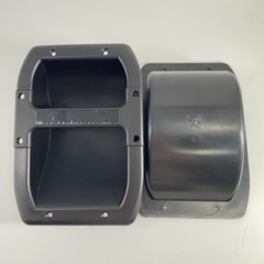 2-Plastic Recessed Speaker Handles W/ Metal Bar For Speaker Cabinet 9.5″ x 7″