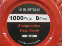 Genuine Blastking BDUM280 1000 Watts Screw-On Compression Driver