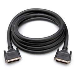 2-PACK Hosa DBD-303 3FT Audio Snake Cable Balanced DB25 Male to Same Black