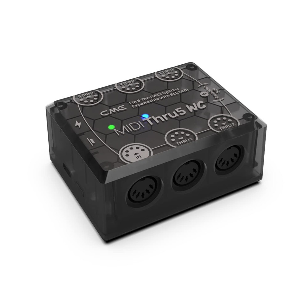 CME MIDI Thru5 WC – 1-in-5-out MIDI Thru with 5-pin DIN – High-speed transfer of