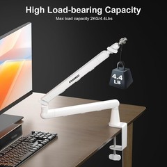 Sturdy Adjustable Microphone Arm Stand with 360° Rotation & Cable Management
