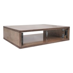 Sound Town DIY 2U Studio Rack with Solid Baltic Birch Plywood, Weathered Brow…