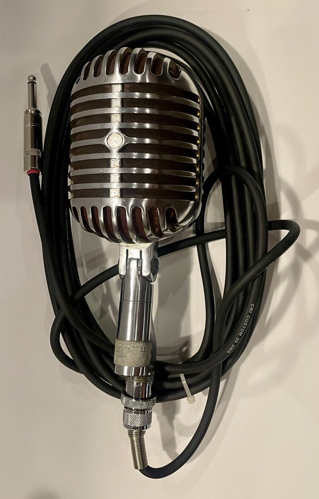Vintage 1940’s Shure Brothers 55 FATBOY microphone w/Cable Very Good Condition