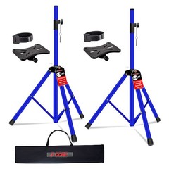 5 Core Pair Speaker Stands Height Adjustable 54″ PA DJ Tripod Studio Monitor