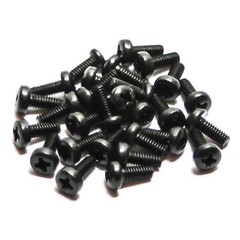 100 x Eurorack Module Screws – 2.5mm 3mm M2.5 M3 Zinc and Black