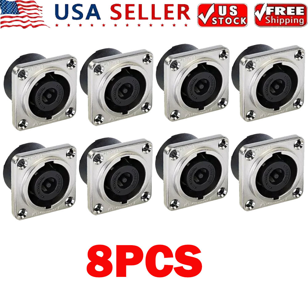 8pc For Speakon For Neutrik NL8MPR Loudspeaker Amplifier 8 Pole Panel Connectors