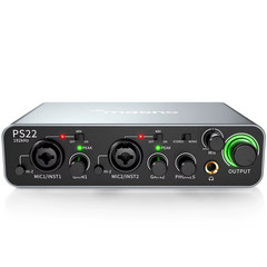 -PS22 USB Audio Interface for PC,60dB Pro-Preamp, 24bit 192kHz,Dual USB Interfac