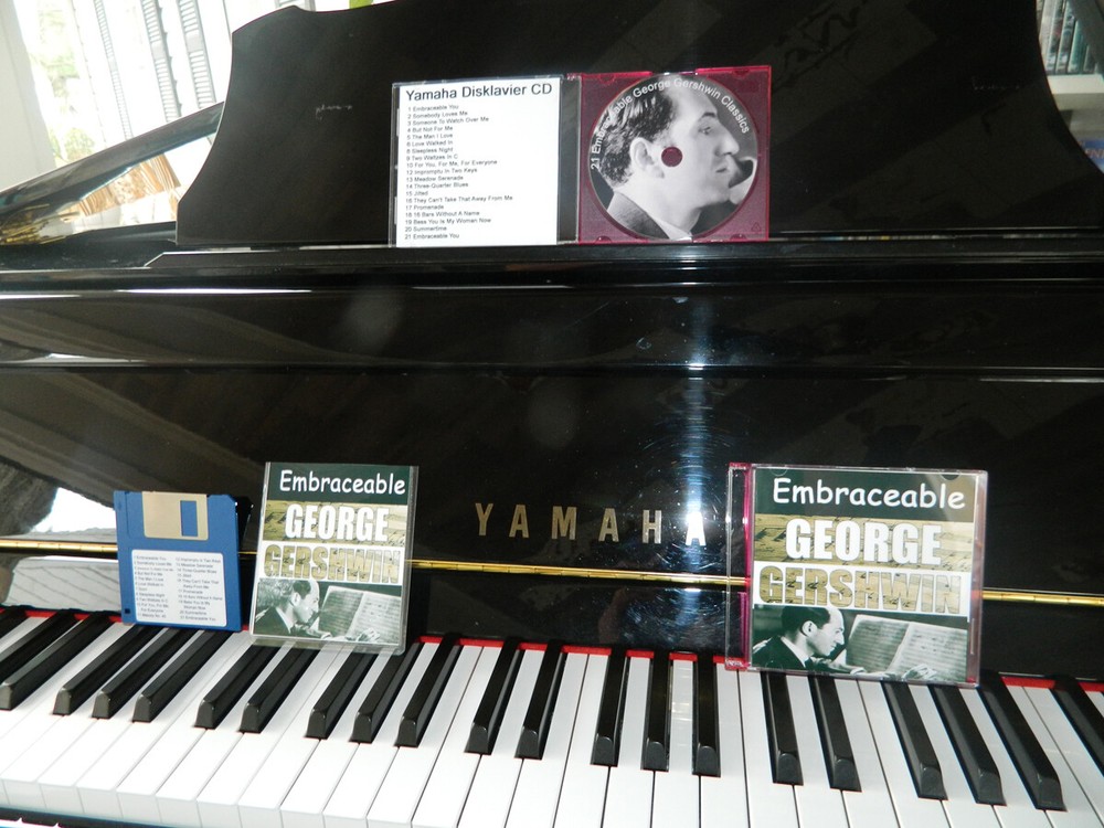 George Gershwin Emberaceable Player Piano SOLOS for ALL PianoDisc Player Pianos