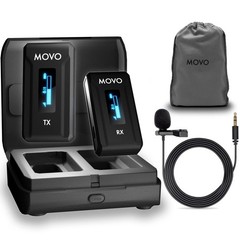 WMX2 Wireless Camera Microphone Charging Case Lavalier DSLR Vlogging Content