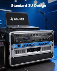 Donner MAMP7 PA Amplifier Receiver Power Audio Amp 100W RMS 225W in Bridge