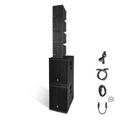 Proreck Stage Pro 12 8000W PA Speaker System 3 DSP Presets, TWS BT for DJ show