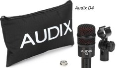 Audix D4 Dynamic Microphone Drum and Instrument Mic – Mint in box!