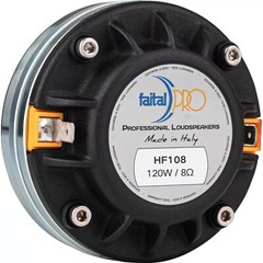 Faital Pro 1″ Exit Compression Driver, Bolt On, 120W Replacement Tweeter (HF108)