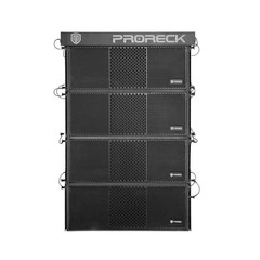 PRORECK Dual 8“ Full Range 4000W Line Array Speaker*4 With Fly Frame for stage