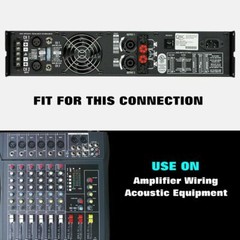 Speakon Extension Cable Male to Male Speaker Twist Lock Wire 10 20 50 55 80 Feet
