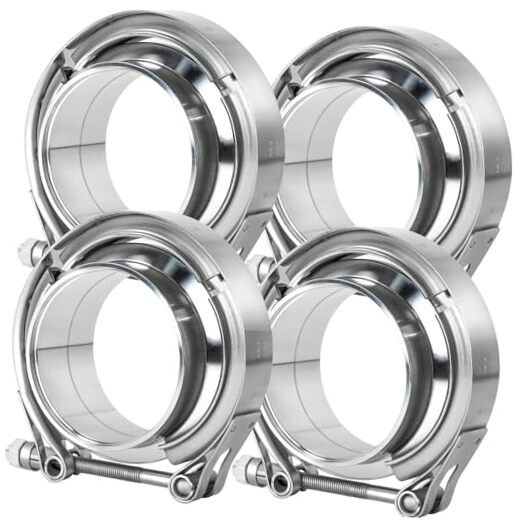 2.5 inch V Band Clamp, Exhaust V Band Clamp 2.5 inch with Male 2.5inch-4pcs