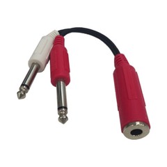 Cable Up CU/YC303 1/4″ TRS Female to Dual 1/4″ TS Male Audio Adaptor