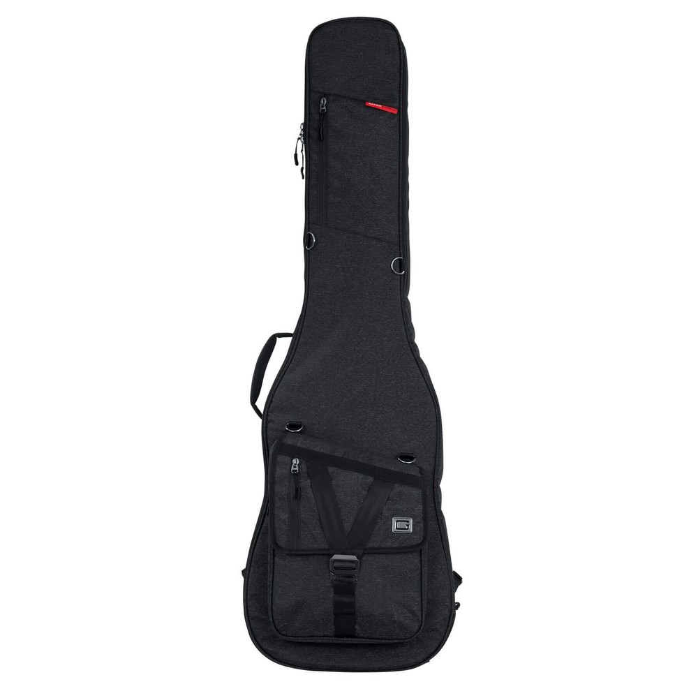 Gator GT-BASS-BLK Charcoal Black Transit Series Gig Bag for Electric Bass Guitar
