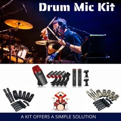 E600 Wired Dynamic Drum Microphone High Quality for Studio Recording/Singing